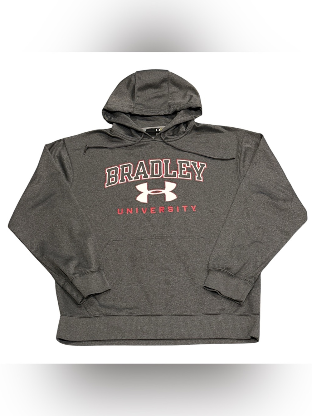 Under Armour Bradley Braves Gray Pullover Hoodie Sweatshirt Mens M Loose Fit